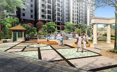 三盛层上观邸入口效果图